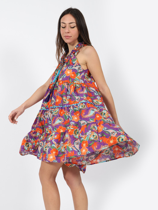 Laetitia Kleid azzurro cashmere