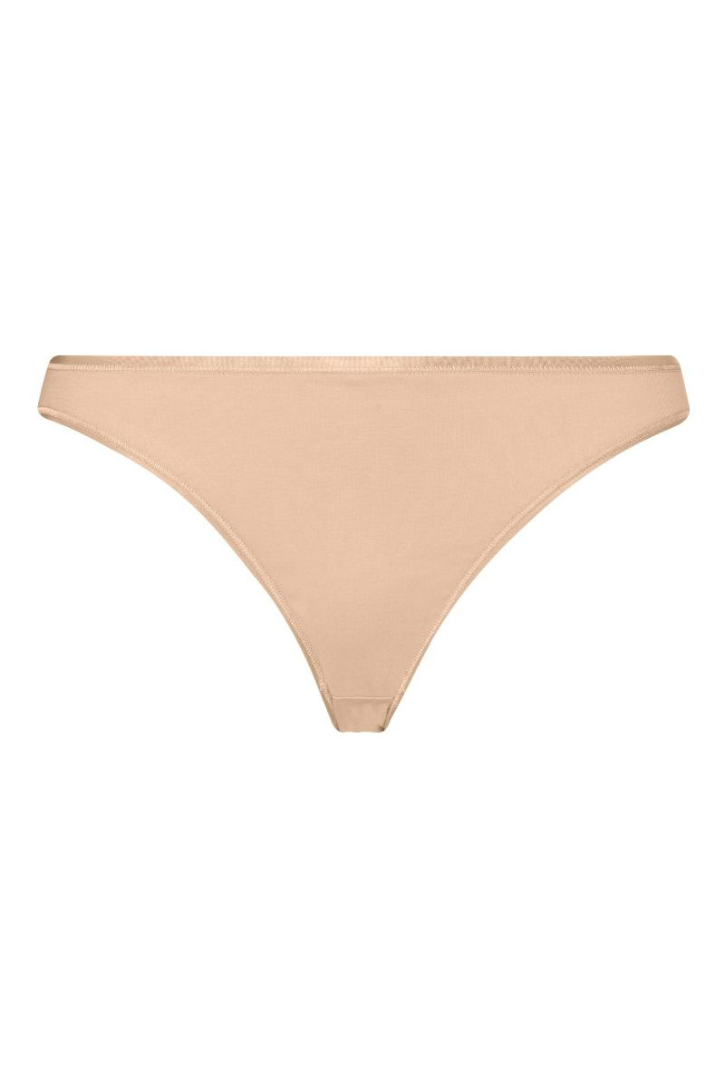 Hanro Cotton Seamless Mini Slip beige – Bild 4