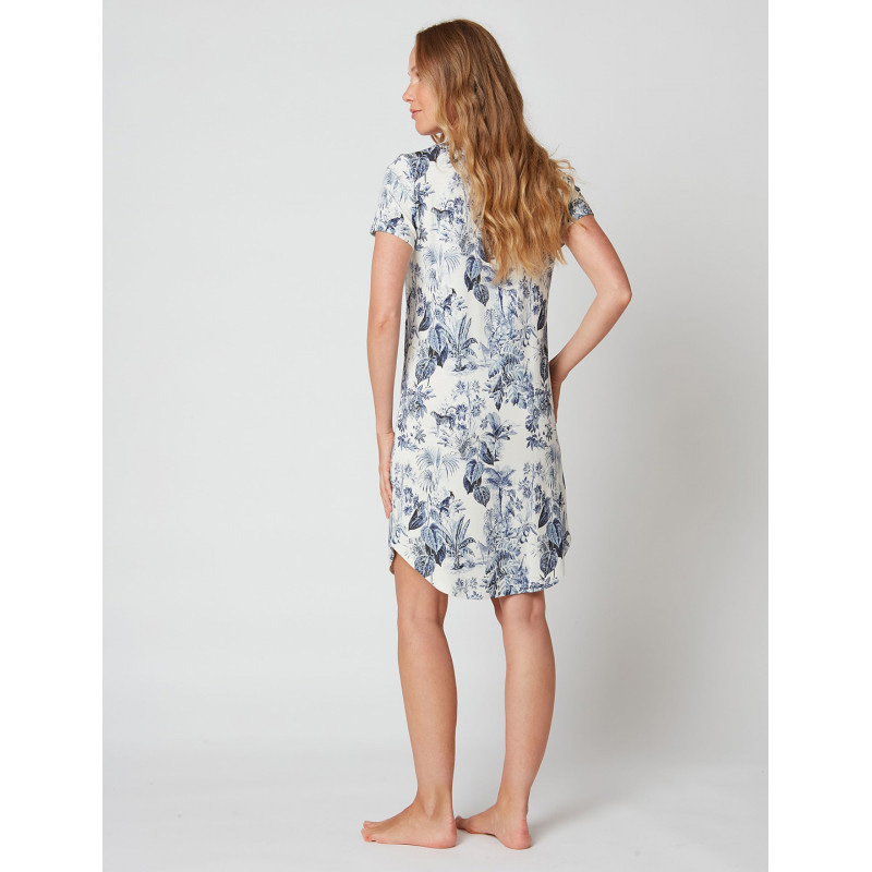 Alternative view of Le Chat Nachthemd Ceylon 301 blau