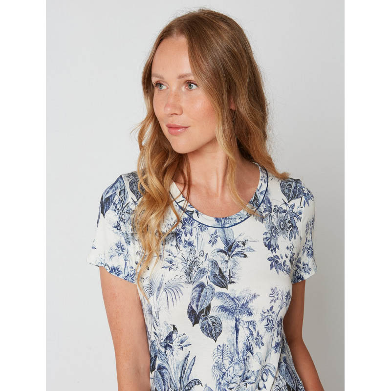 Le Chat Nachthemd Ceylon 301 blau – Bild 3