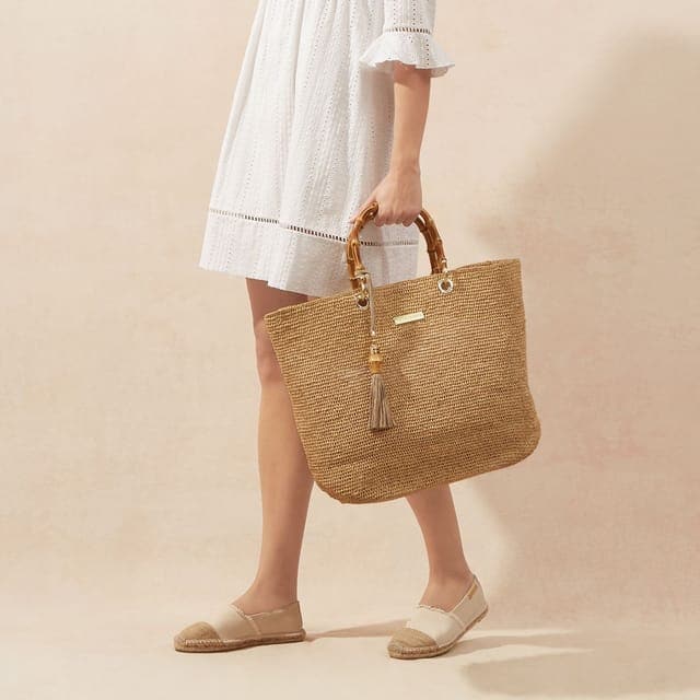 Heidi Klein Bag Savannah Bay Medium Natural – Bild 2