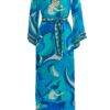 Miss June Kaftan Kleid Cassia blau