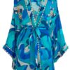 Miss June Kaftan Kleid Cassia blau