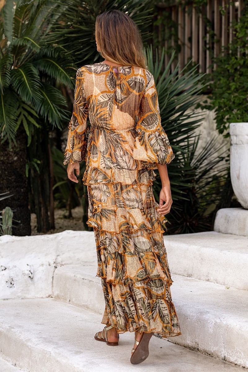 Miss June Kleid Anais braun beige – Bild 4