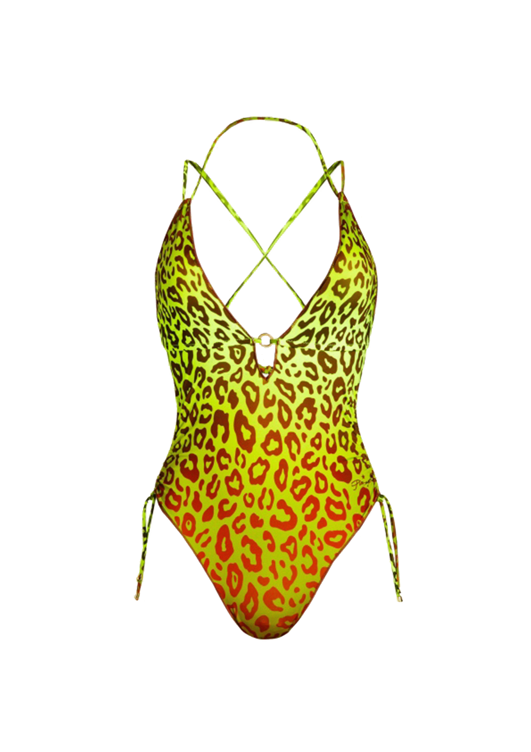 Pin-up Stars Badeanzug lime