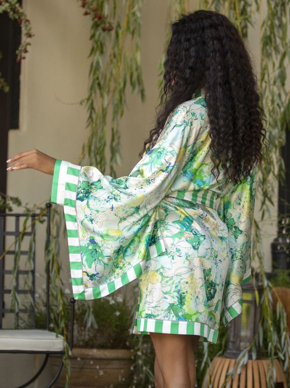 Marjolaine Kimono Rosalie laggon – Bild 2