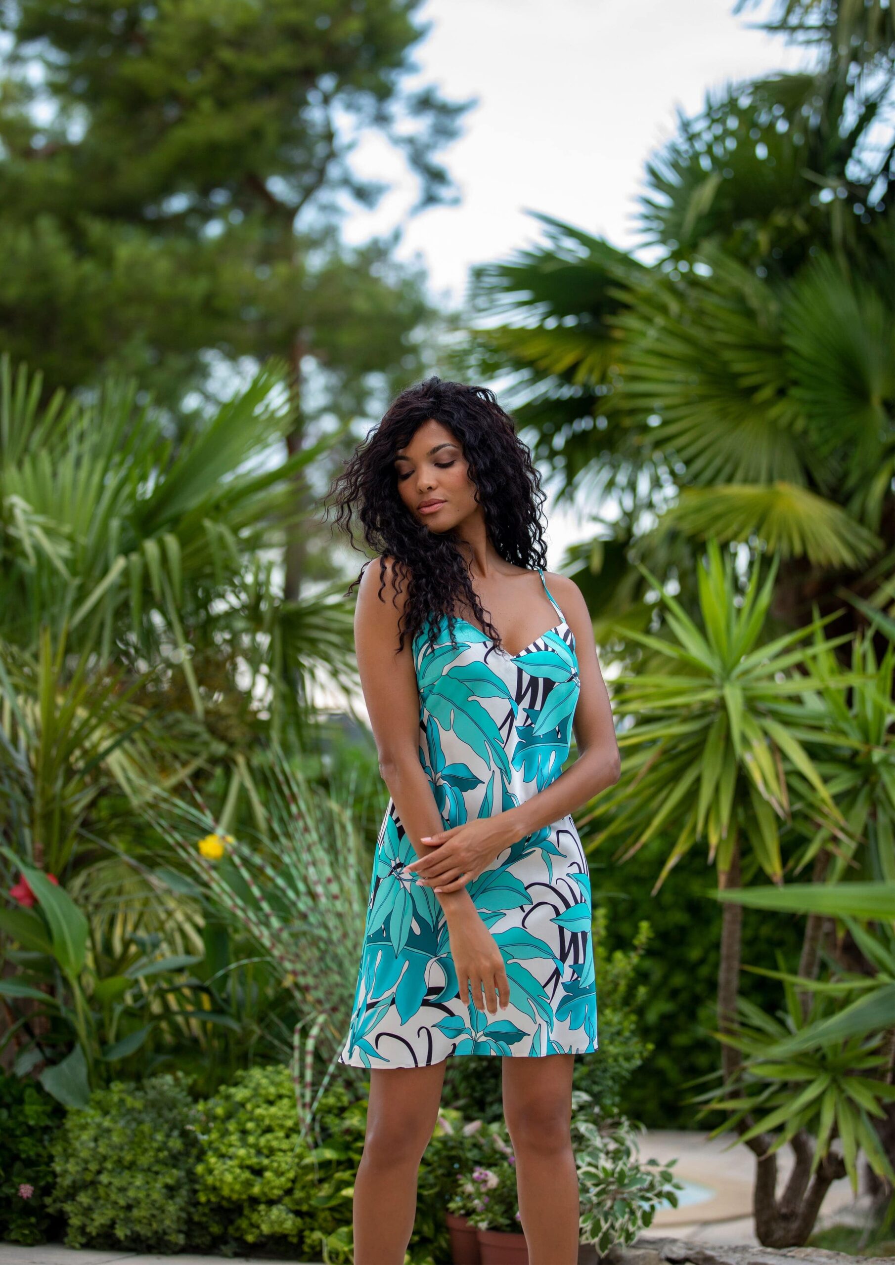 Marjolaine Negligé ohne Spitze Ritta caribbean