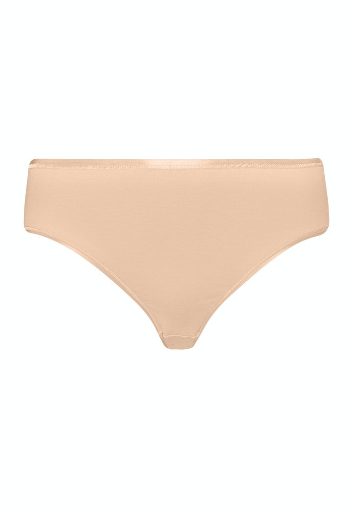 Hanro Cotton Seamless Midi Slip beige – Bild 5