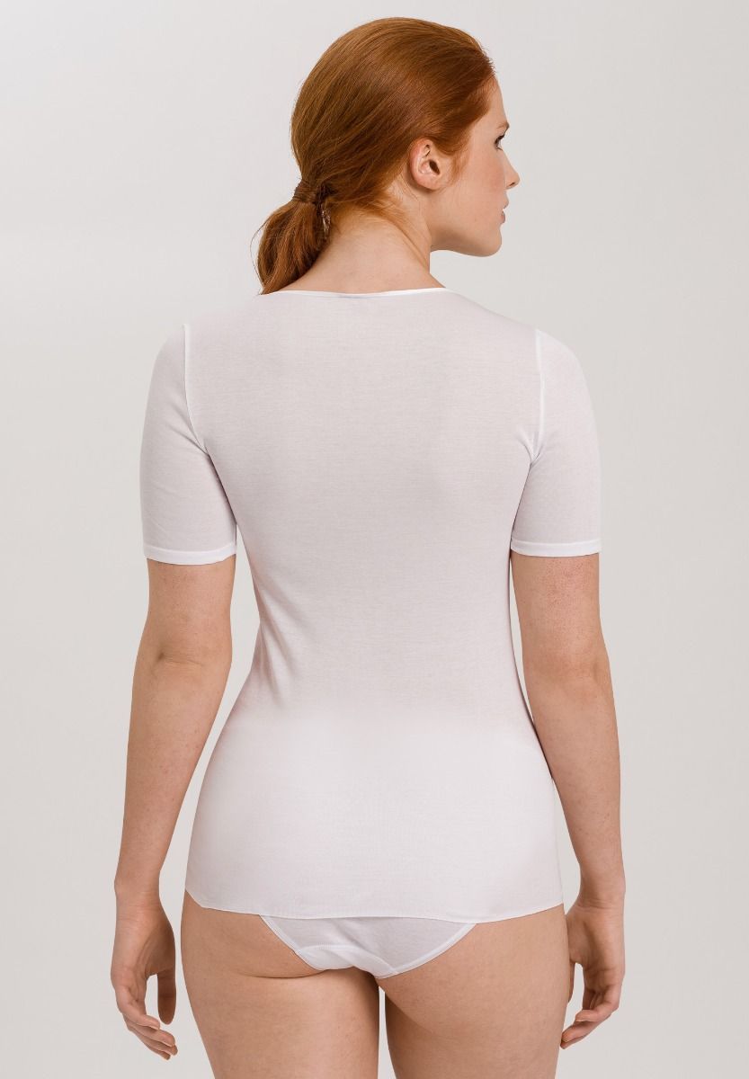 Alternative view of Hanro Shirt kurzarm Cotton Seamless white