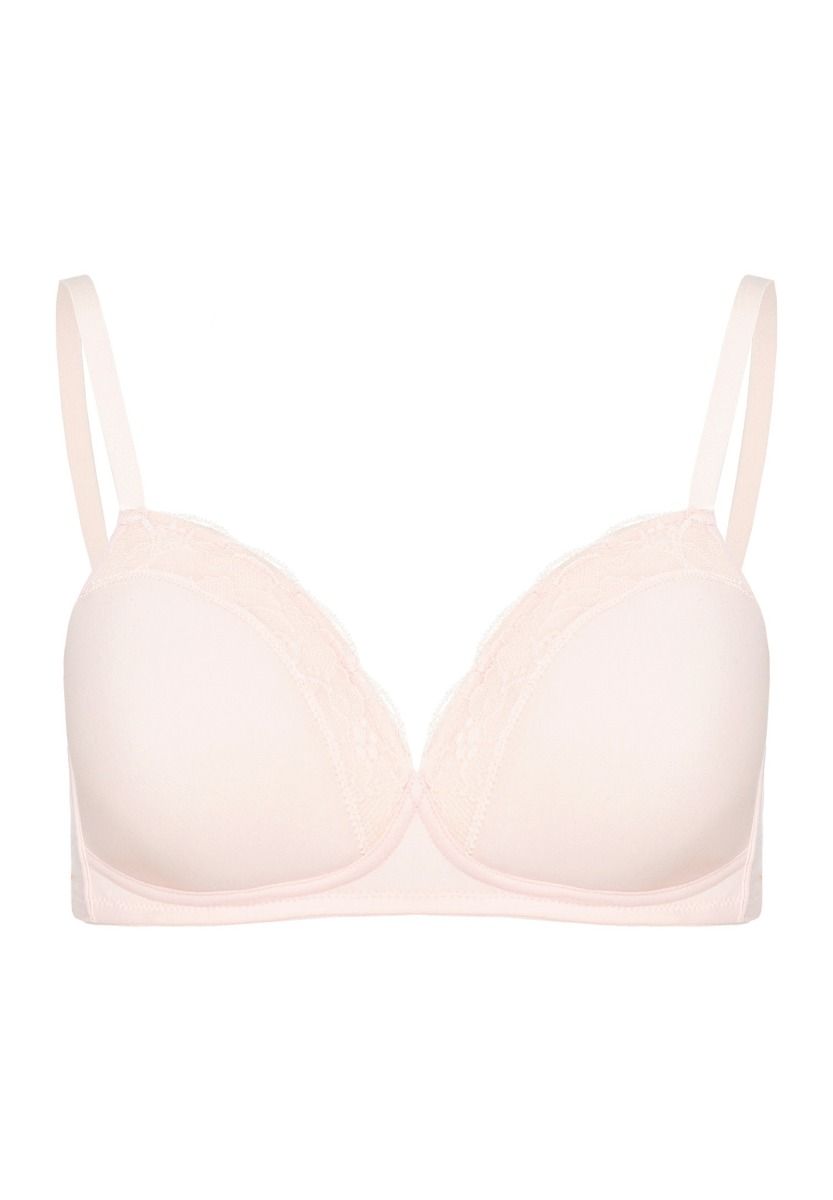Hanro Bh ohne Bügel Cotton Lace powder – Bild 5