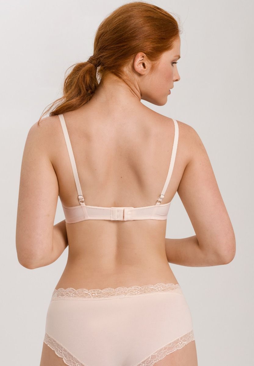Hanro Bh ohne Bügel Cotton Lace powder – Bild 2