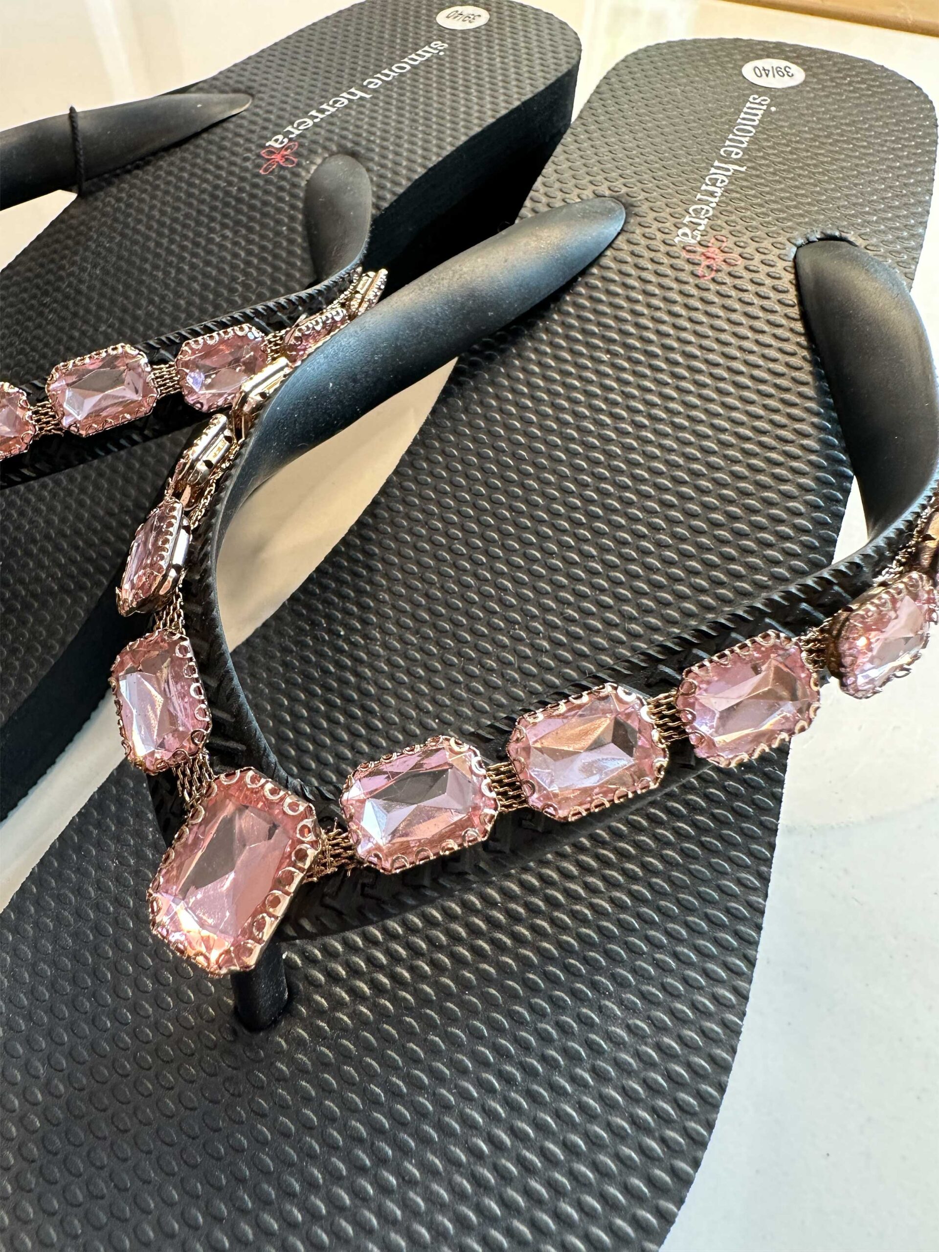 Alternative view of Chanclas by Simone Herrera Flip Flops Adora black high heel