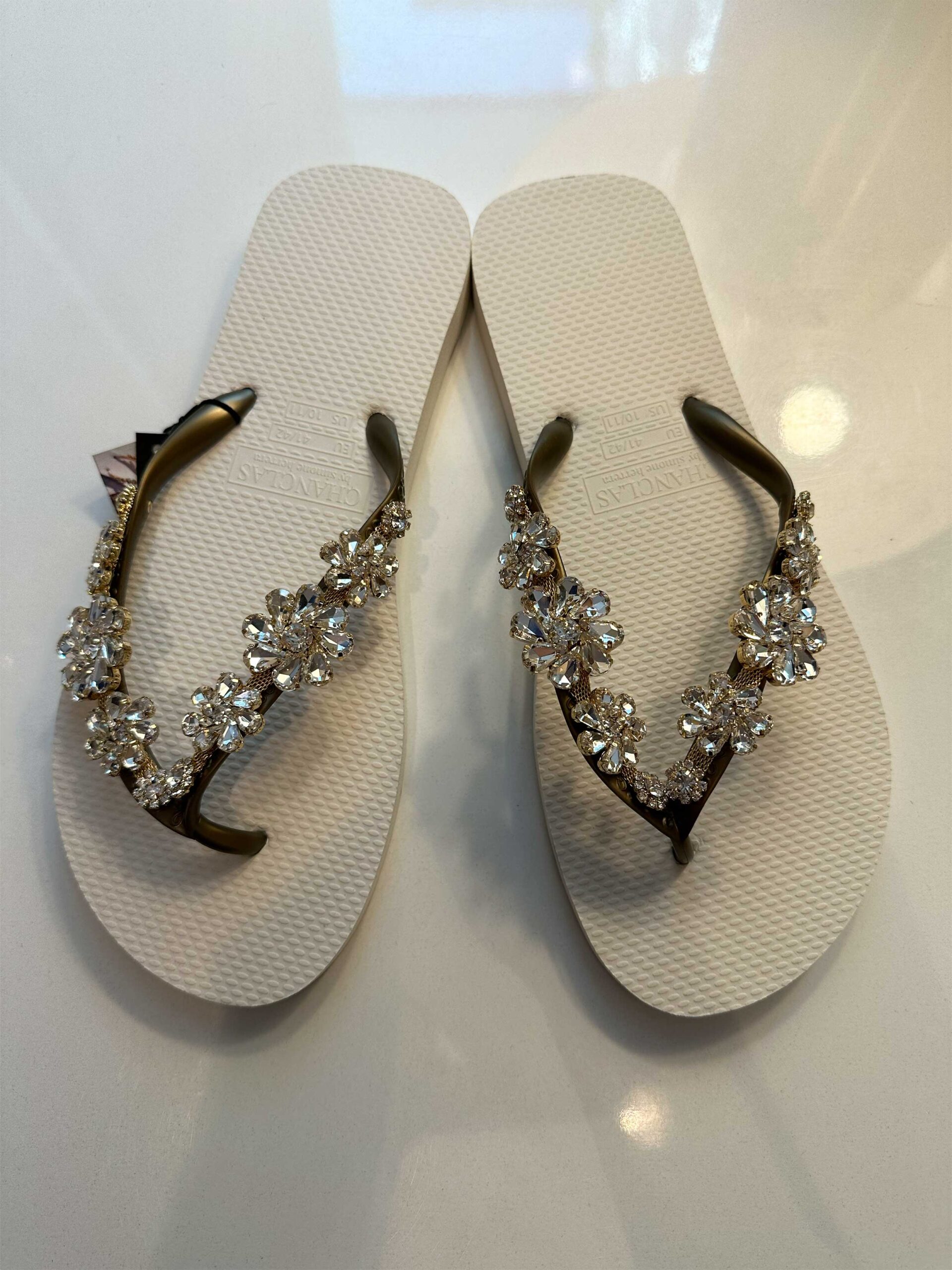 Chanclas by Simone Herrera Flip Flops Celia weiß
