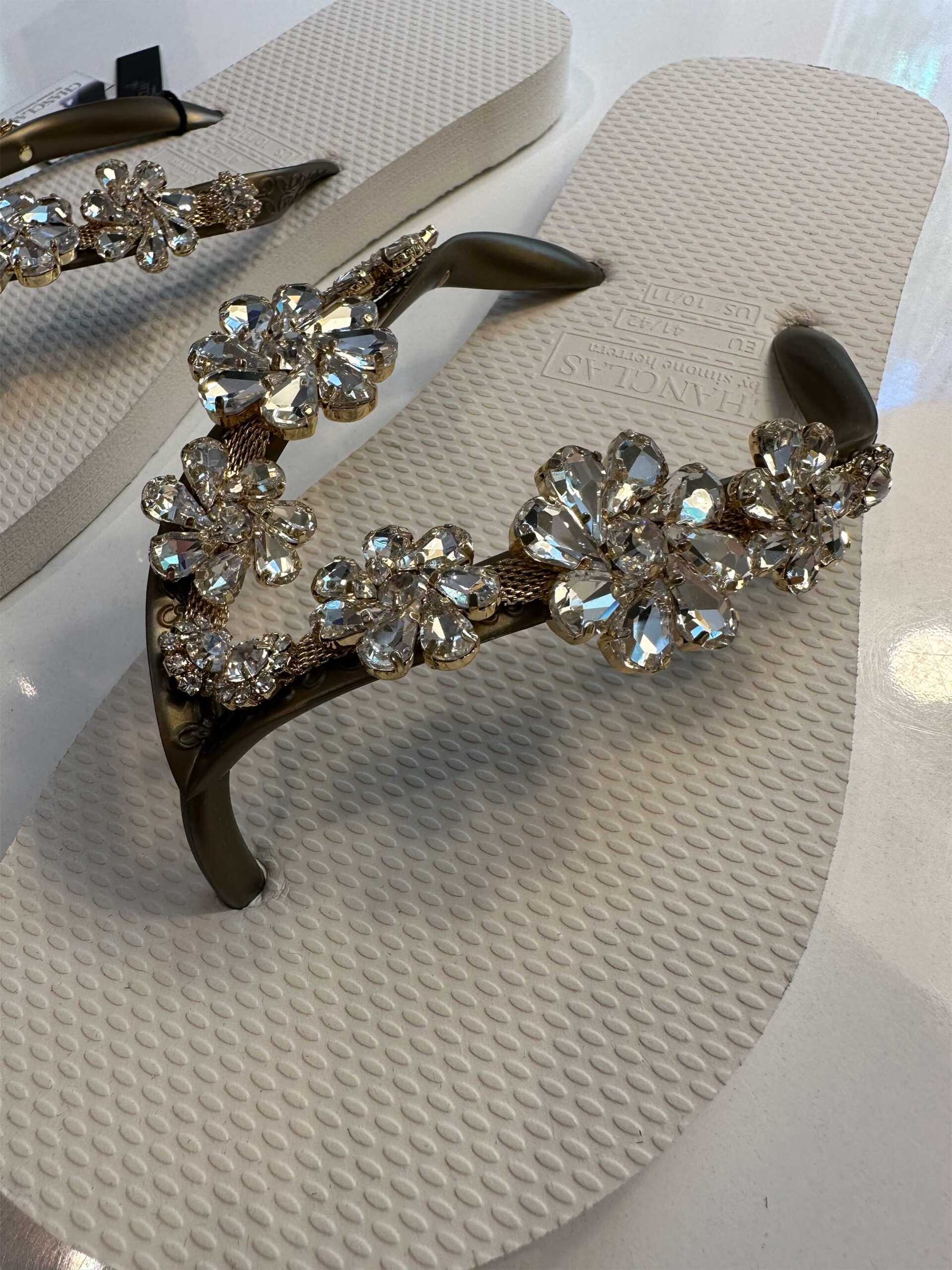 Chanclas by Simone Herrera Flip Flops Celia weiß – Bild 2