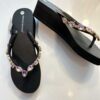 Chanclas by Simone Herrera Flip Flops Adela black high heel