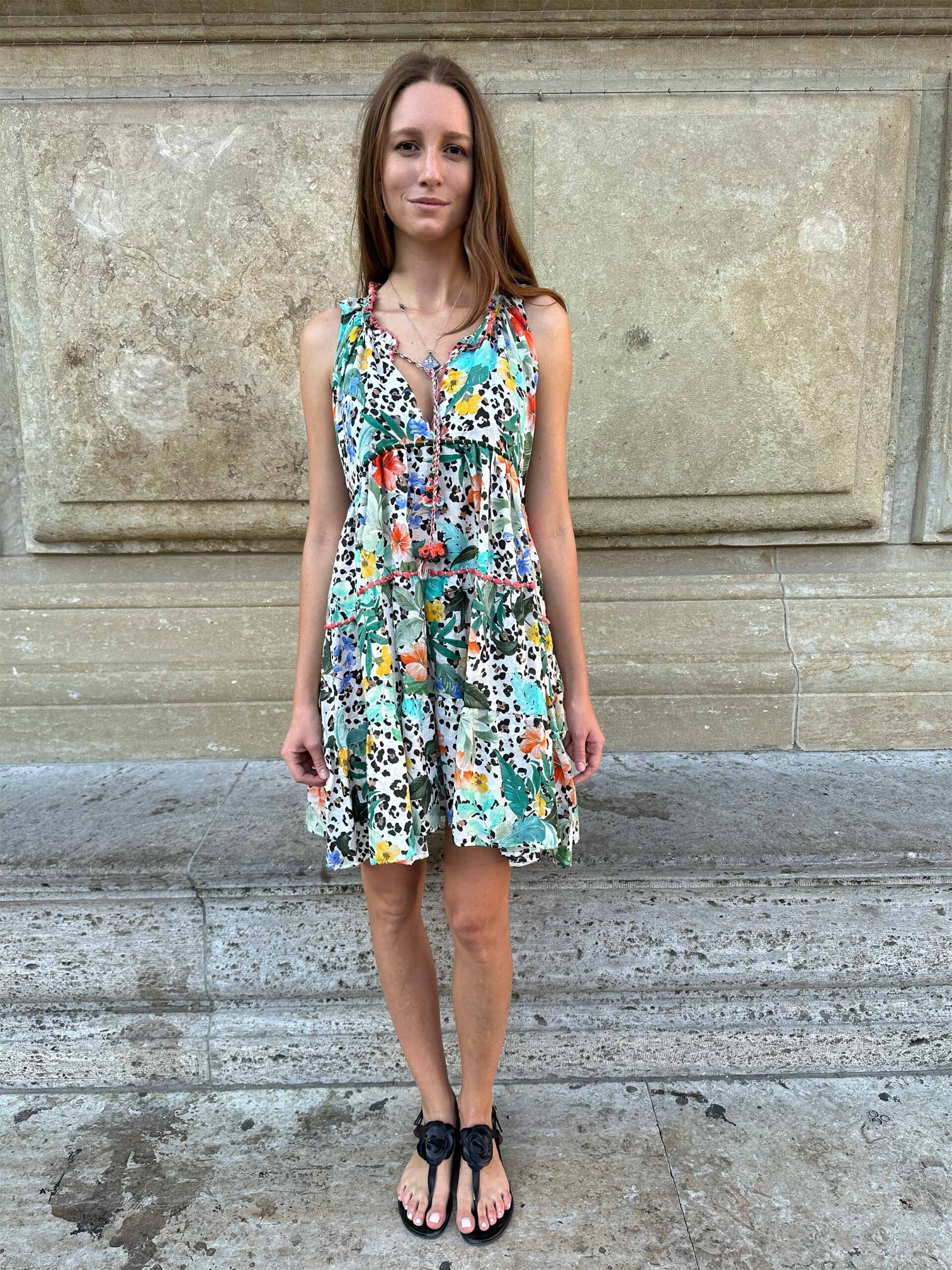 Laetitia Kleid Bianco