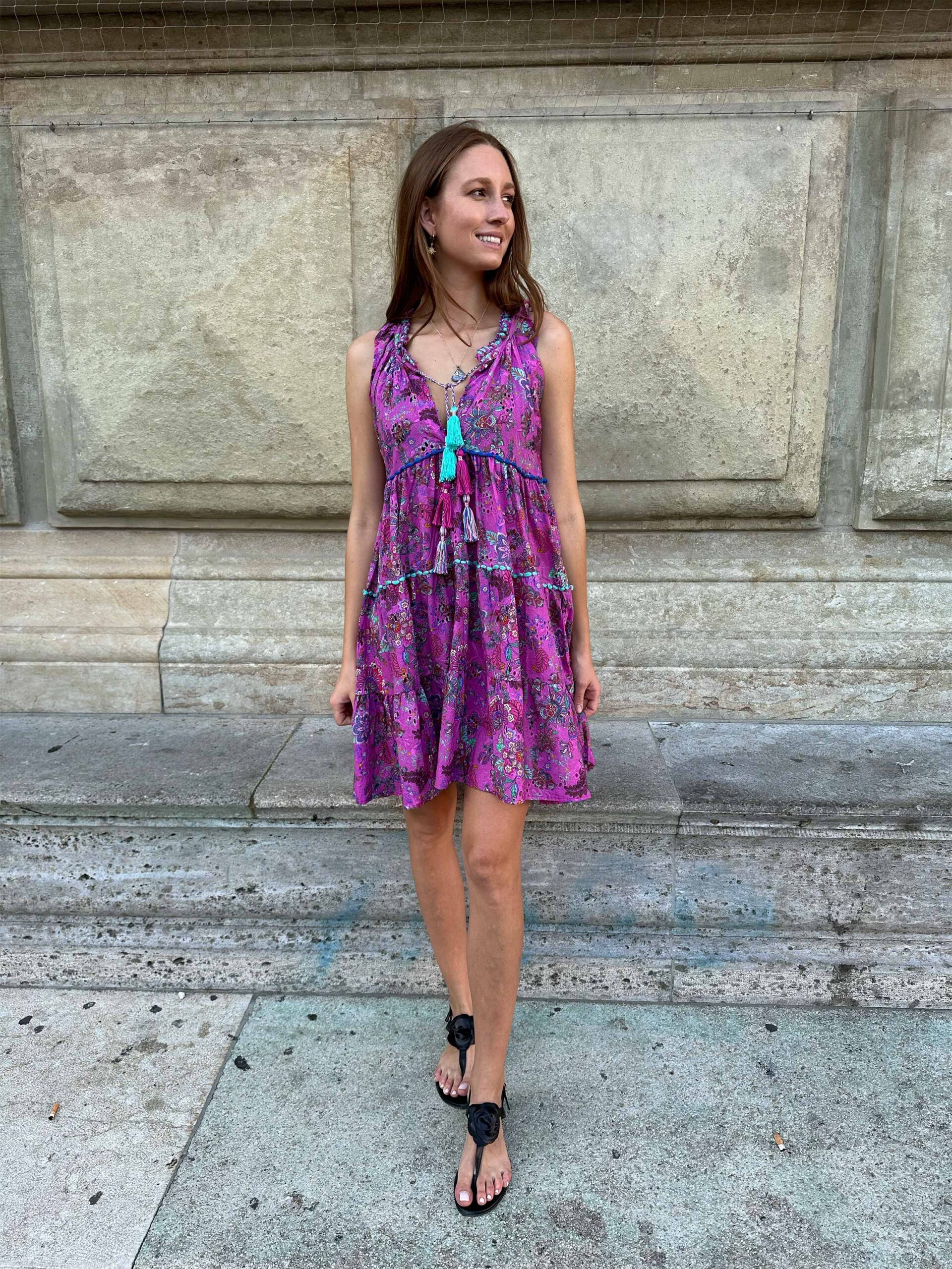 Laetitia Kleid Sangallo fuxia