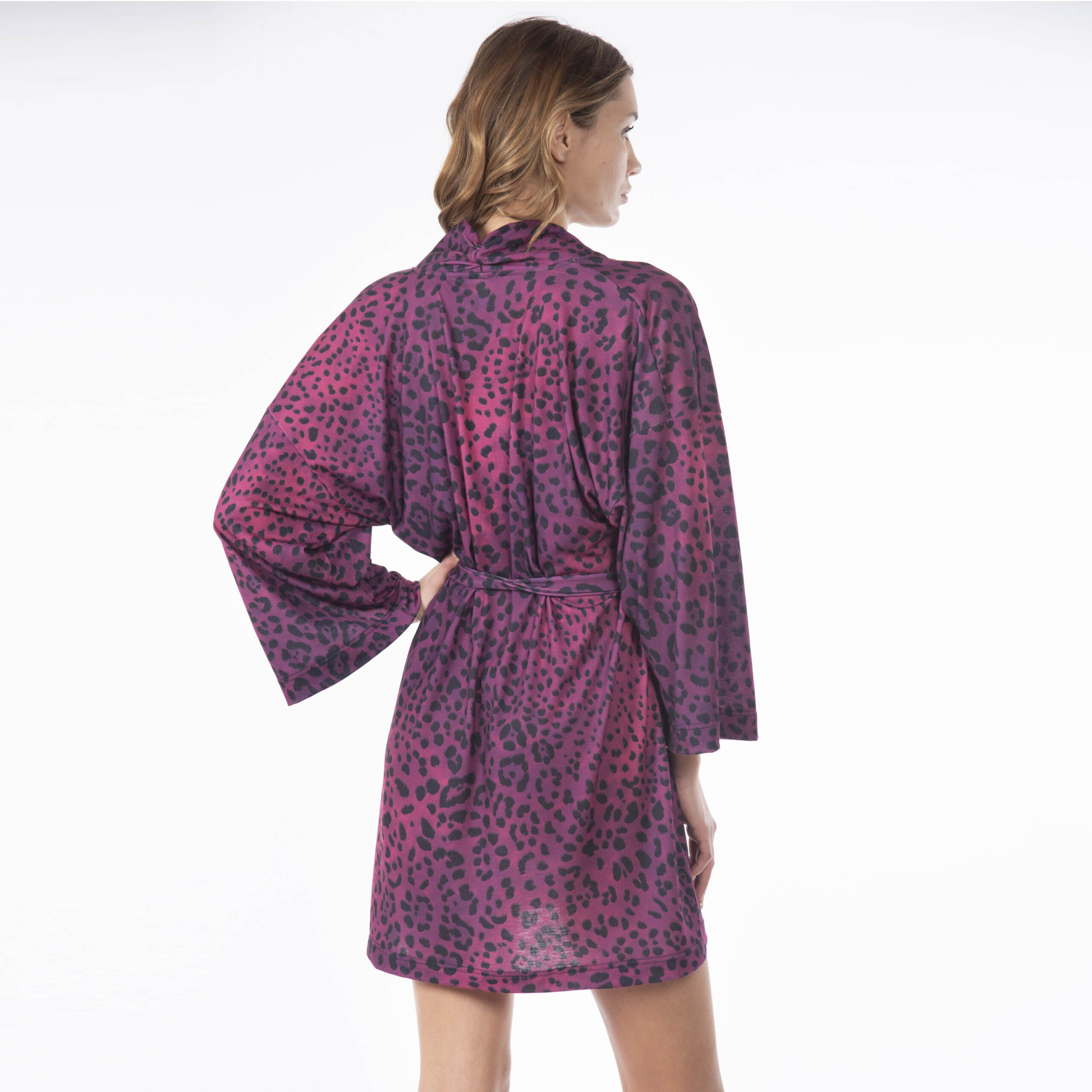 Valery Kimono Mirasol animalier fuchsia – Bild 2