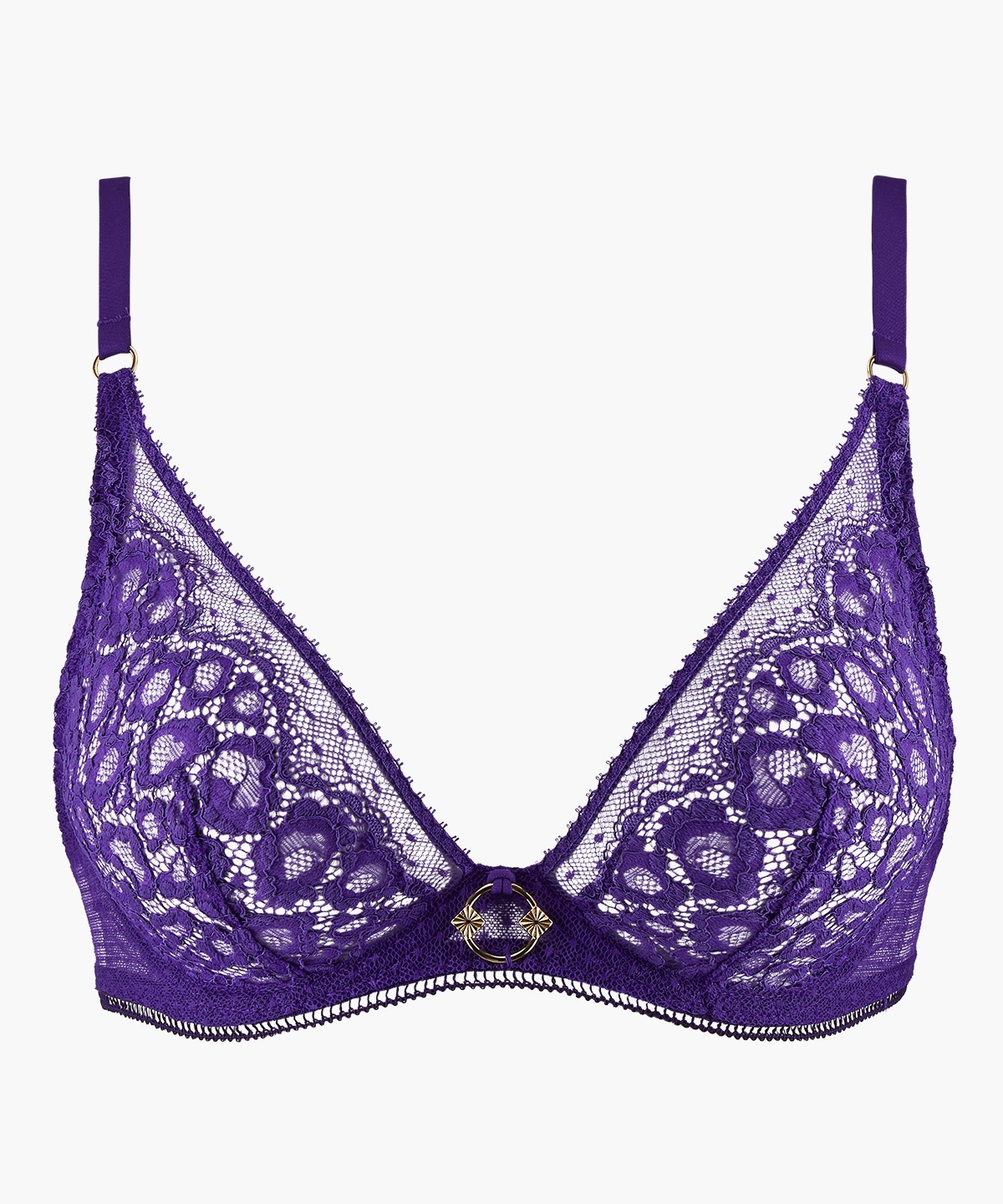 Aubade Triangel BH Illusion Fauve ultra violet – Bild 7