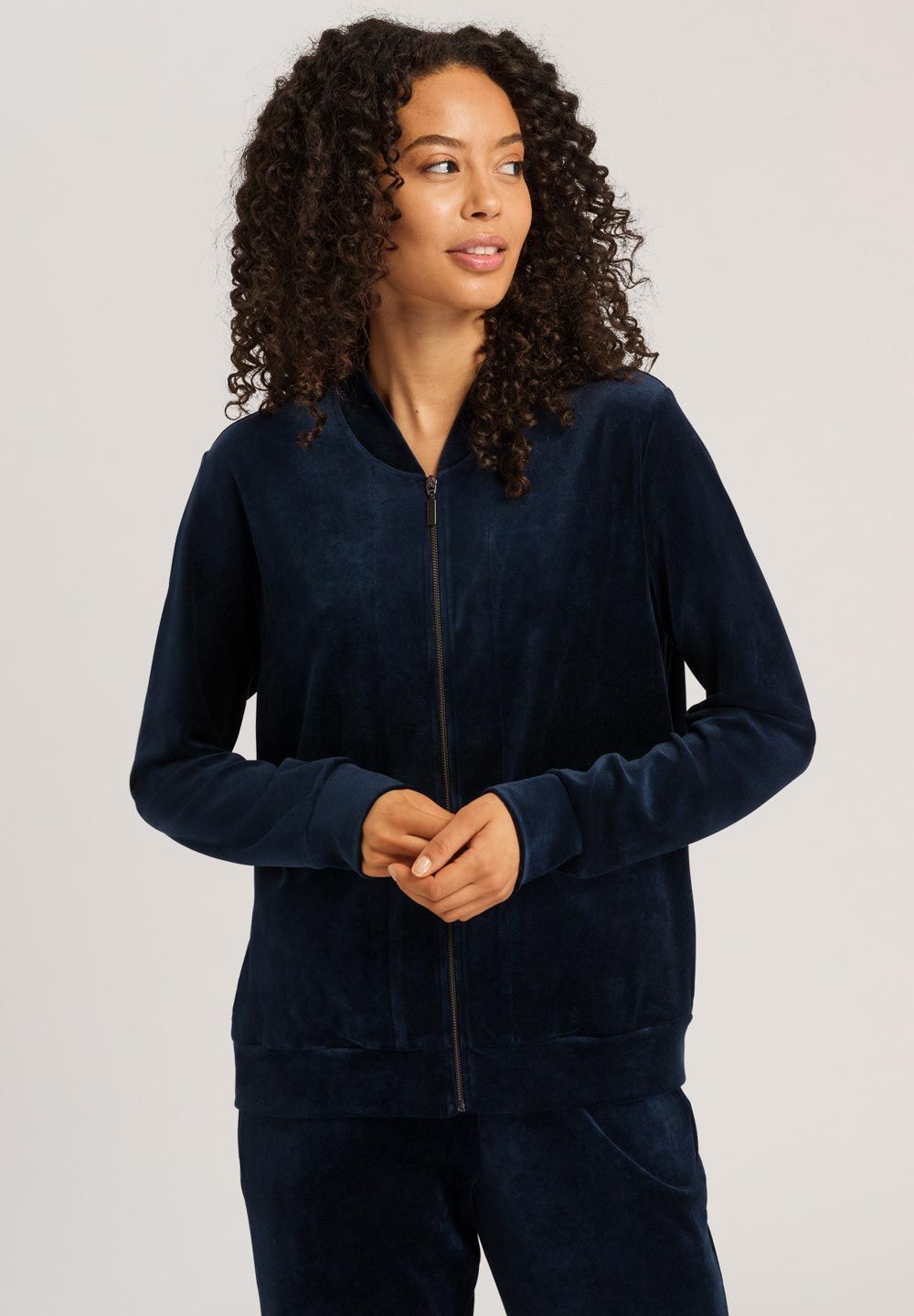 Hanro Jacke Favourites deep navy