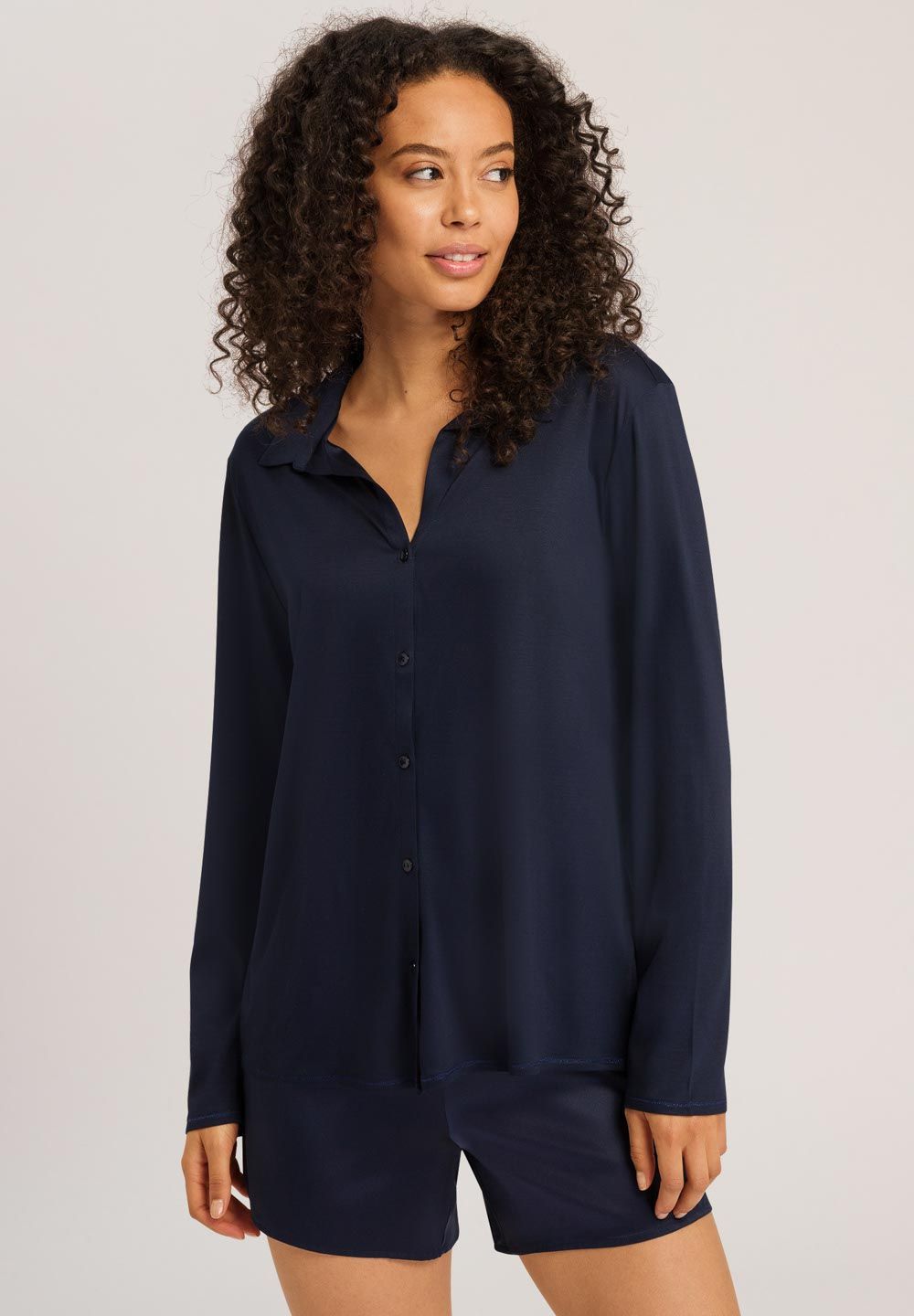 Hanro Shirt Grand Central deep navy