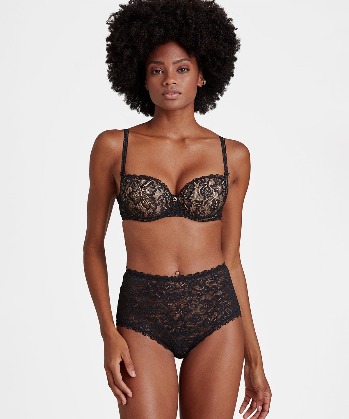 Alternative view of Aubade BH mit Bügel Halbschale Rosessence noir