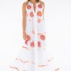 Taj Maxidress Thira white/orange