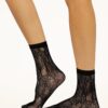 Wolford Floral Net Socks black