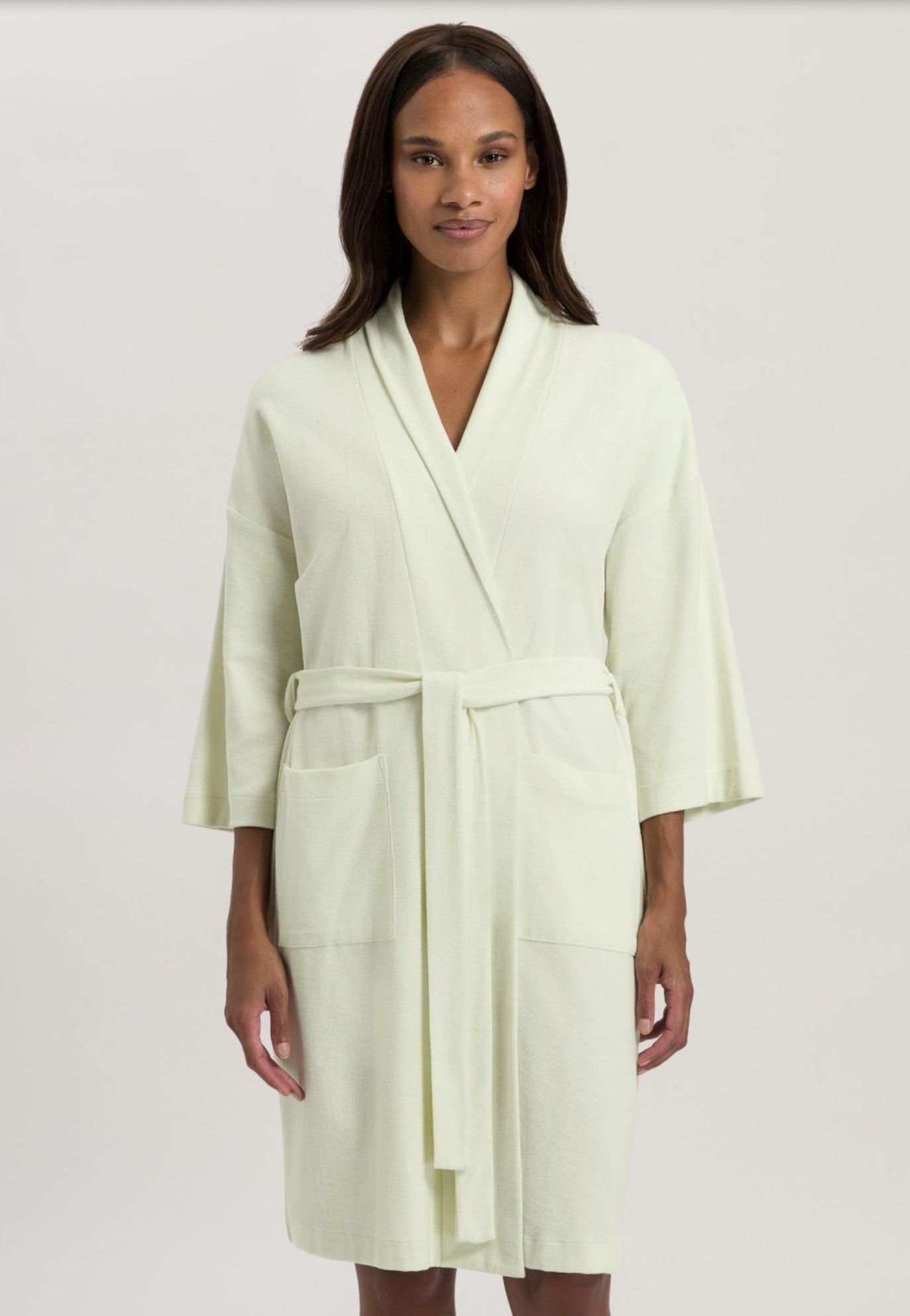 Hanro Bademantel Sleep and Lounge green tea