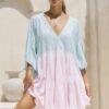 Pranella Kaftan Ola aqua-pink