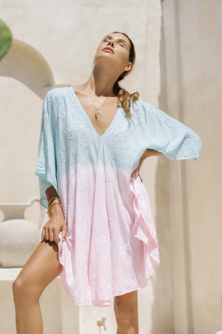 Pranella Kaftan Ola aqua-pink – Bild 2