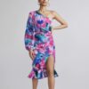 Hemant and Nandita One shoulder Kleid Vesa multicolor