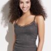 Zimmerli Spaghetti-Top Maude Prive graphite grey