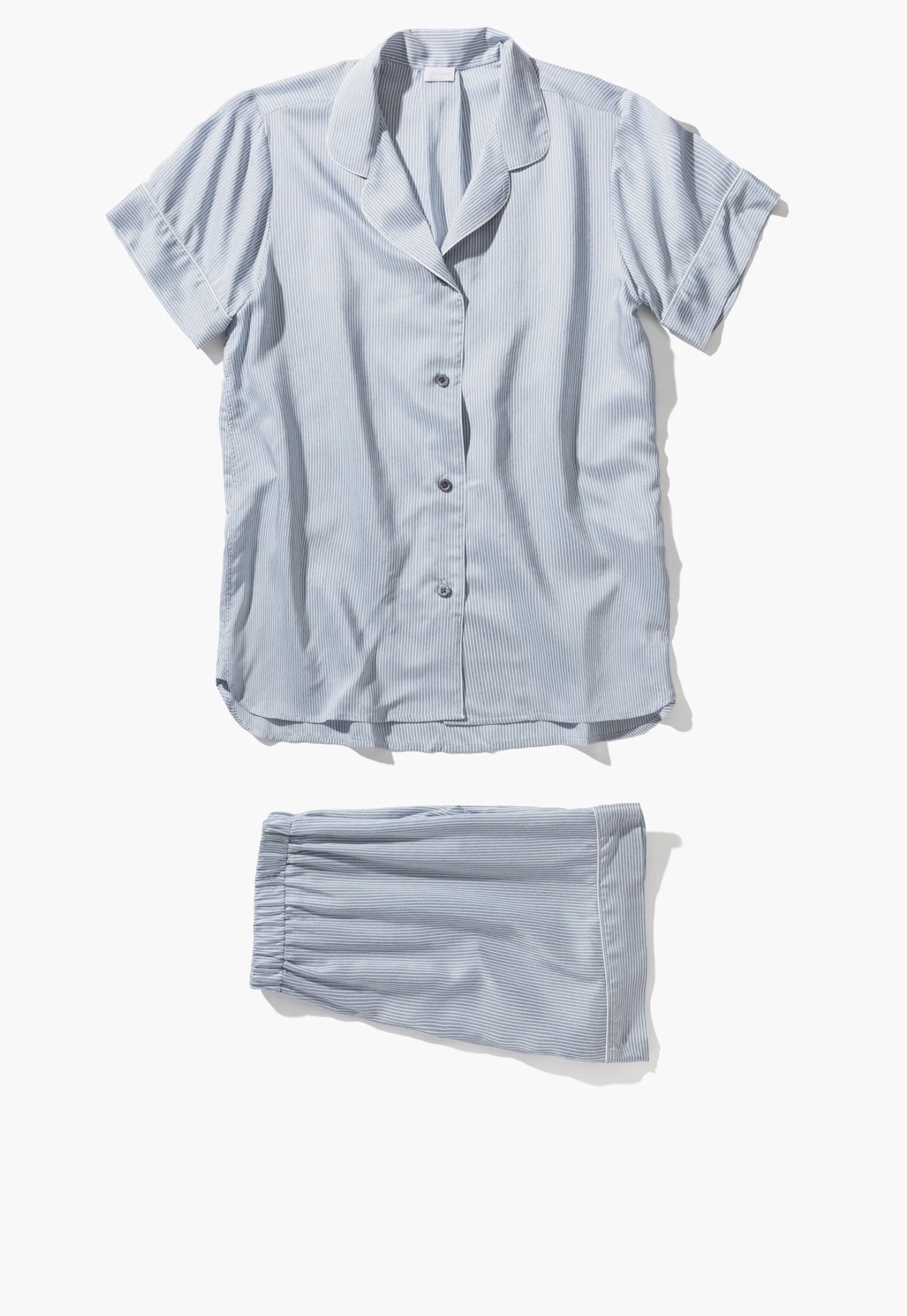 Zimmerli kurzer Pyjama Feminine Stripes sky stripes – Bild 4