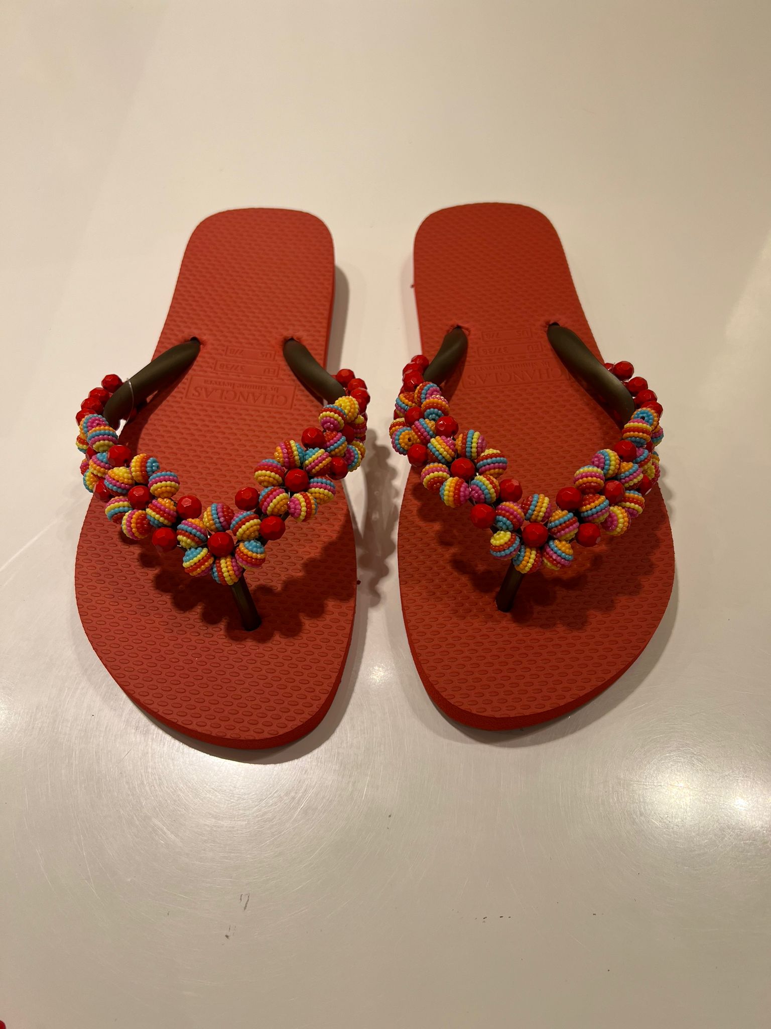 Chanclas by Simone Herrera Flip Flops Ximena rot – Bild 3