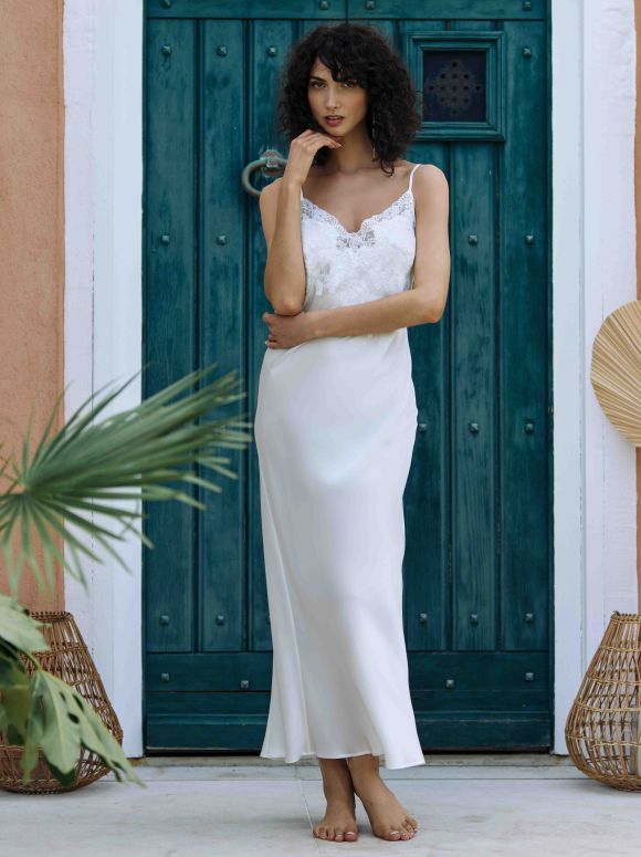 Marjolaine langes Negliges Teresa naturel