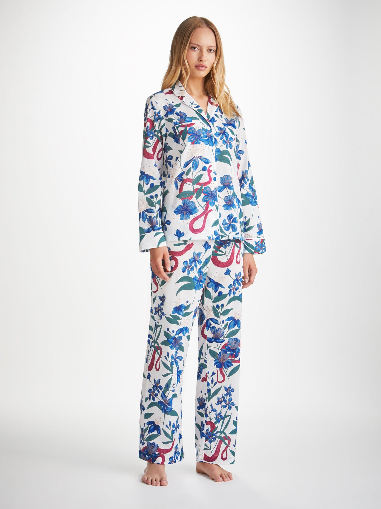Derek Rose Pyjama Ledbury multi-colored
