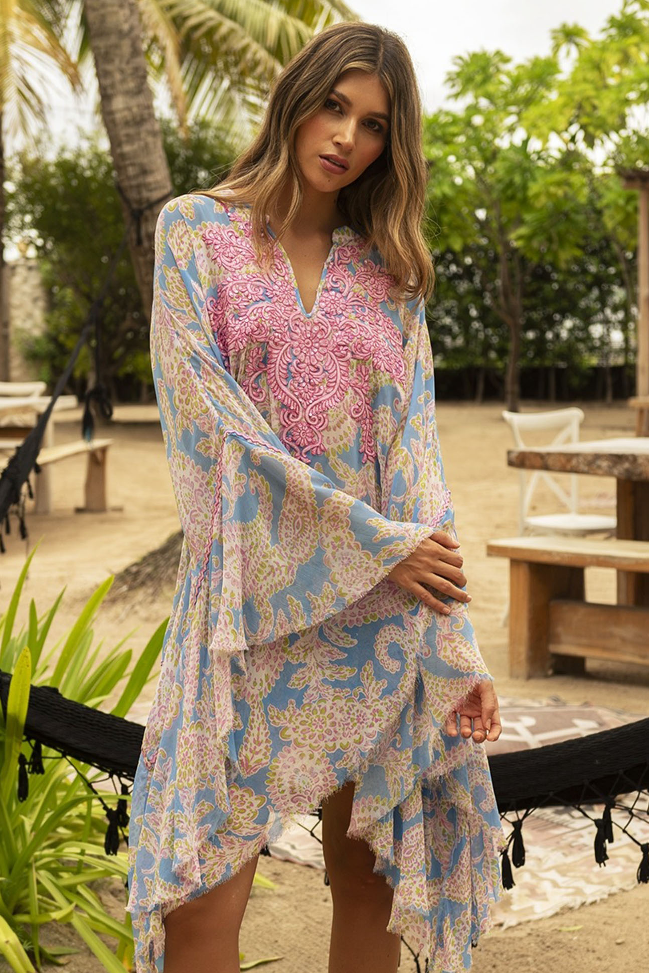 Miss June Kaftan Madalena blue
