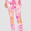 Rösch Hose dynamic print pink-orange