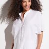 Zimmerli Shirt Linen Blend white