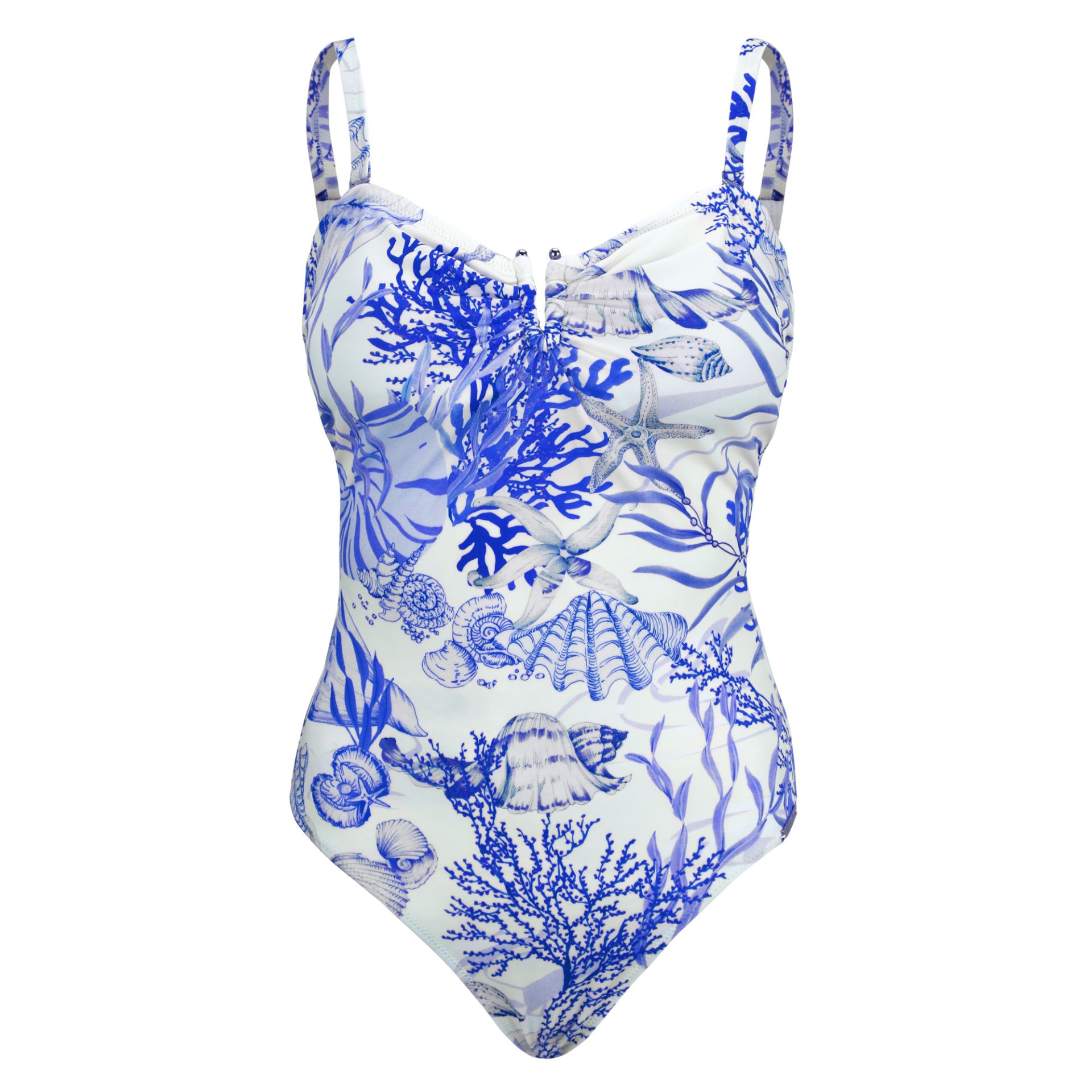 Fürstenberg Badeanzug Messina Mare weiss-oceanblue – Bild 3