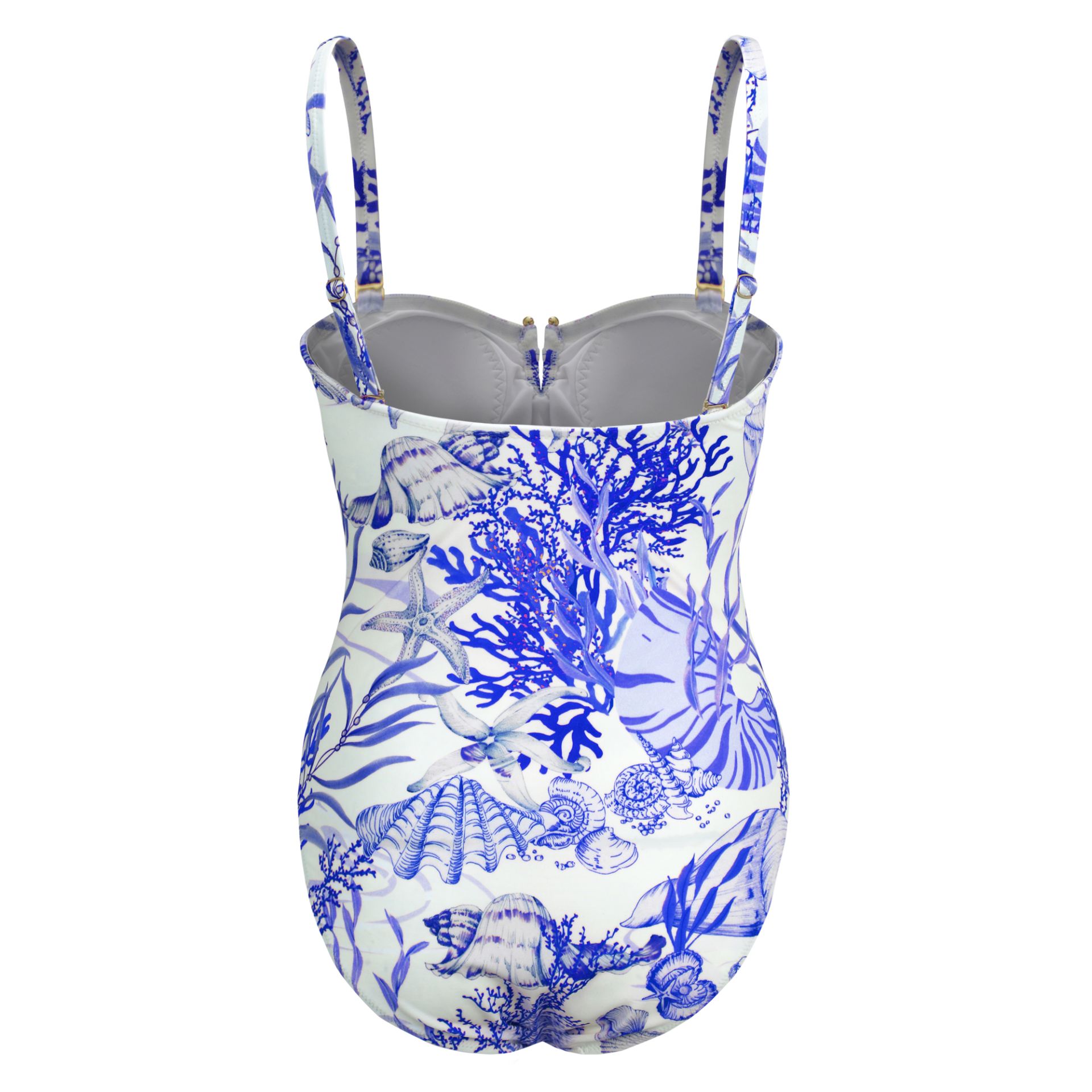 Fürstenberg Badeanzug Messina Mare weiss-oceanblue – Bild 4