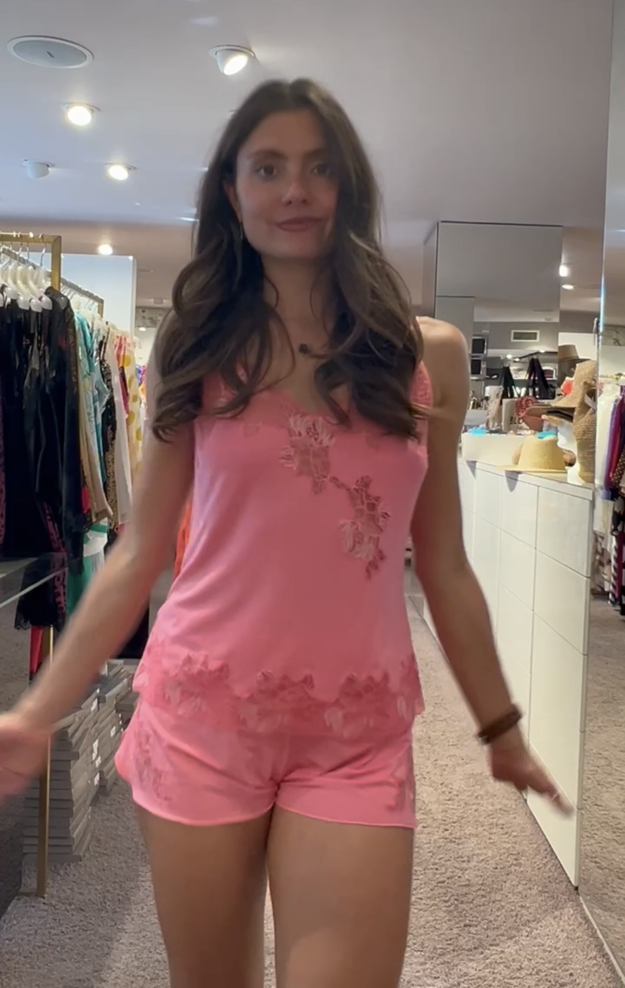 Annette Lingerie Pyjama Shorty camelia/camelia – Bild 2