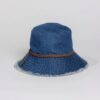 Hat Attack Fringed Bucket denim blue