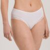 Hanro Midi Slip Cotton Lace weiß