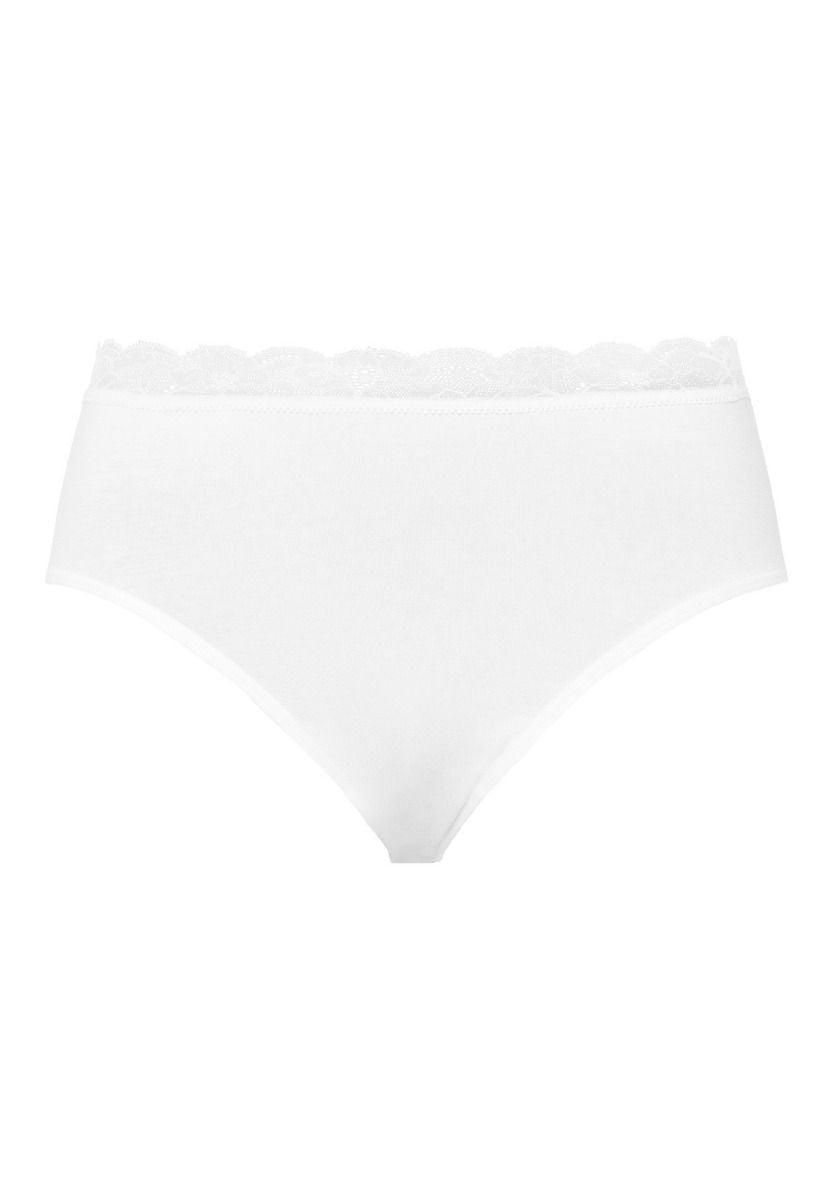 Hanro Maxi Slip Cotton Lace weiß – Bild 5