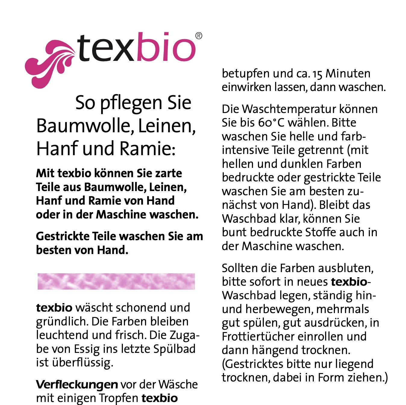 Alternative view of Intervall Tex Bio Waschmittel Leinen Baumwolle