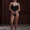 Marjolaine langarm Body Venus noir