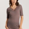 Hanro Tshirt Wolle Seide pumice