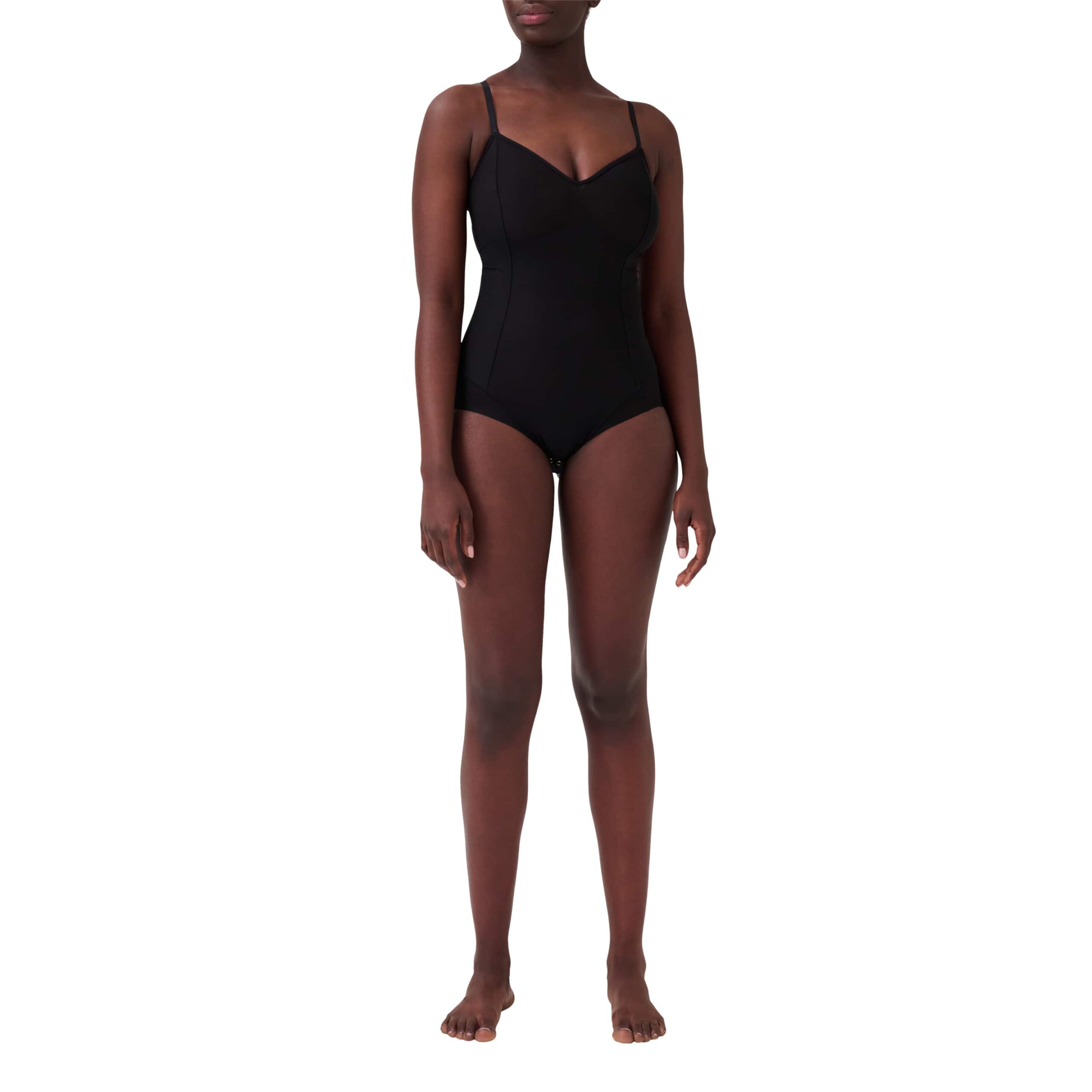 ITEM m6 Body All Mesh Low Back V-Neck black